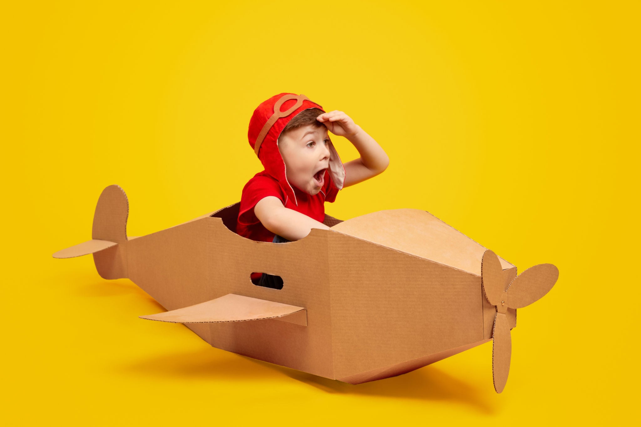 DIY Avión de Carton para niños + PDF