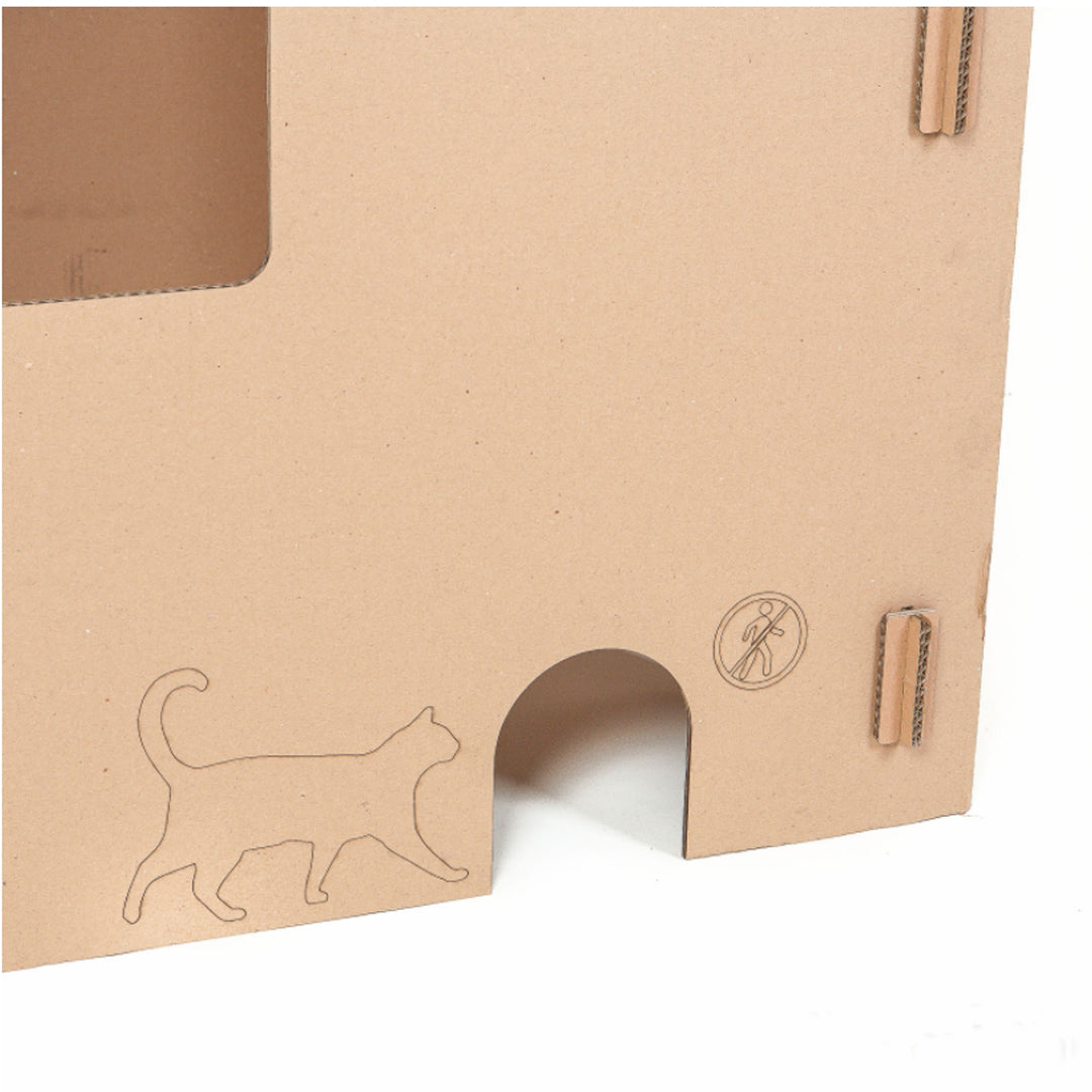 cardboard playhouse + template