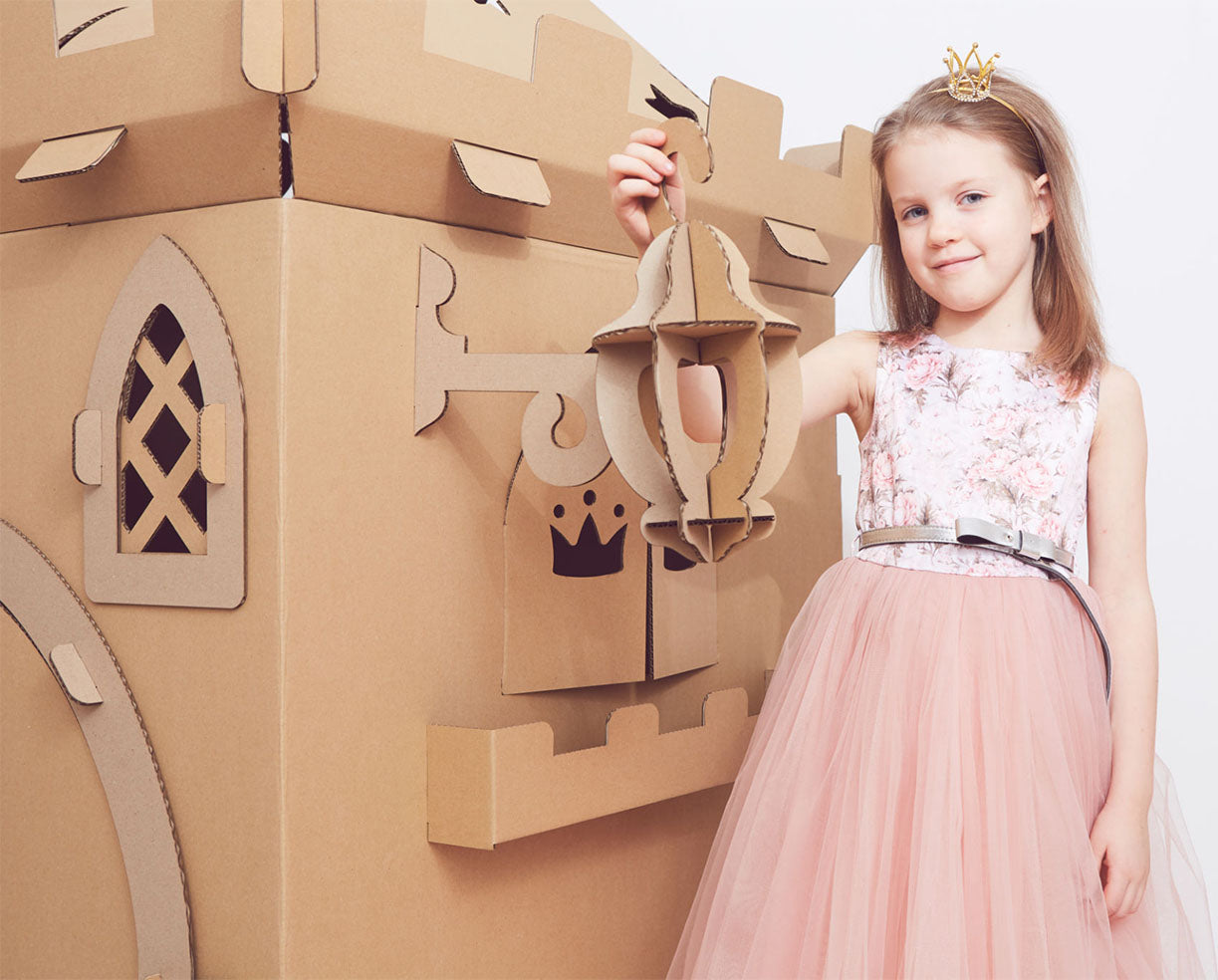 diy castillo de carton