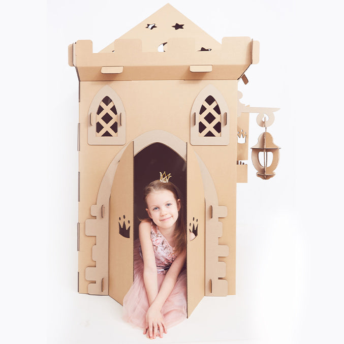 diy + pdf castillo de carton para niños