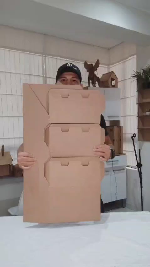 plantilla exhibidor plegable de carton